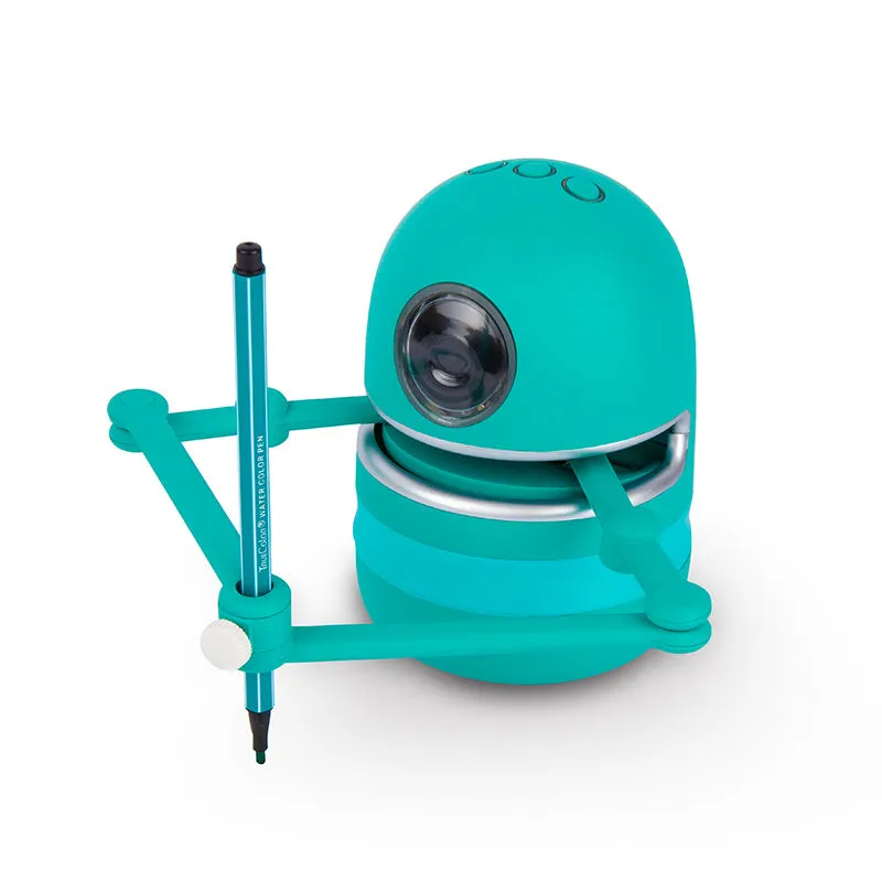Painting robot for kindergarten children students with suction cup base and learning cards