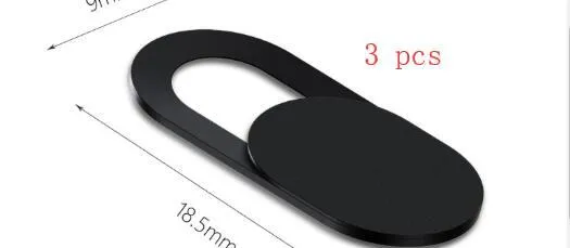 Plastic anti hacker peeping camera cover slider 18.5mm by 9mm for laptop tablet and phone