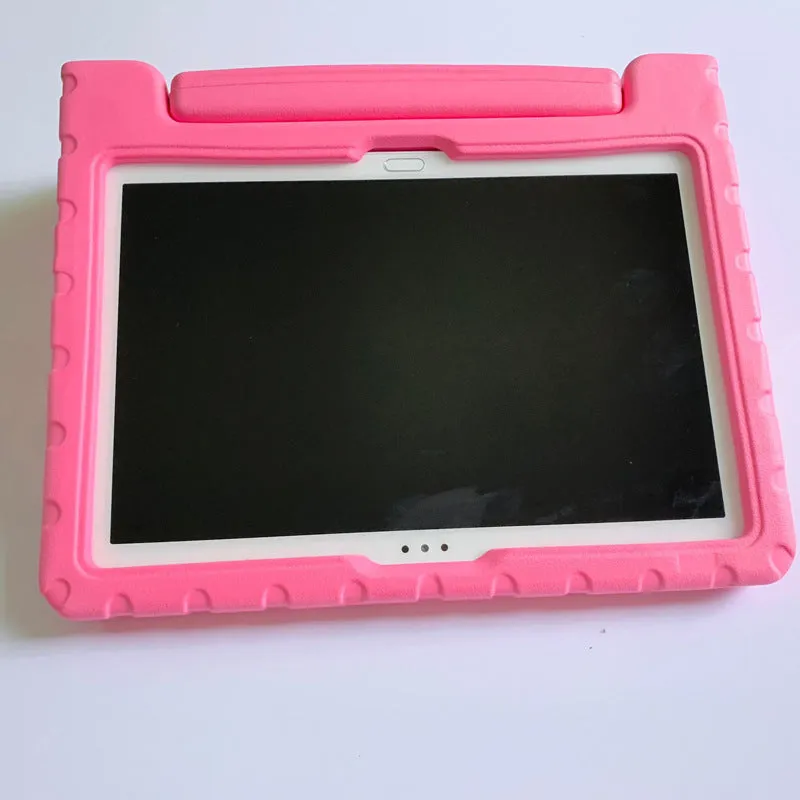 Huawei 10.1-inch tablet protective case in blue EVA foam shown on a tablet.