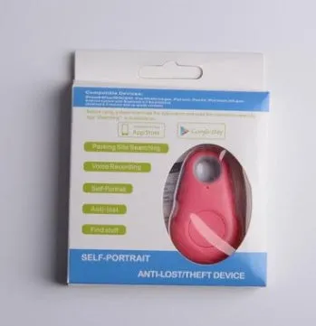 Bluetooth tracker anti lost key finder in black, white, pink, blue, green, compact 3.1x5.2x1.2cm