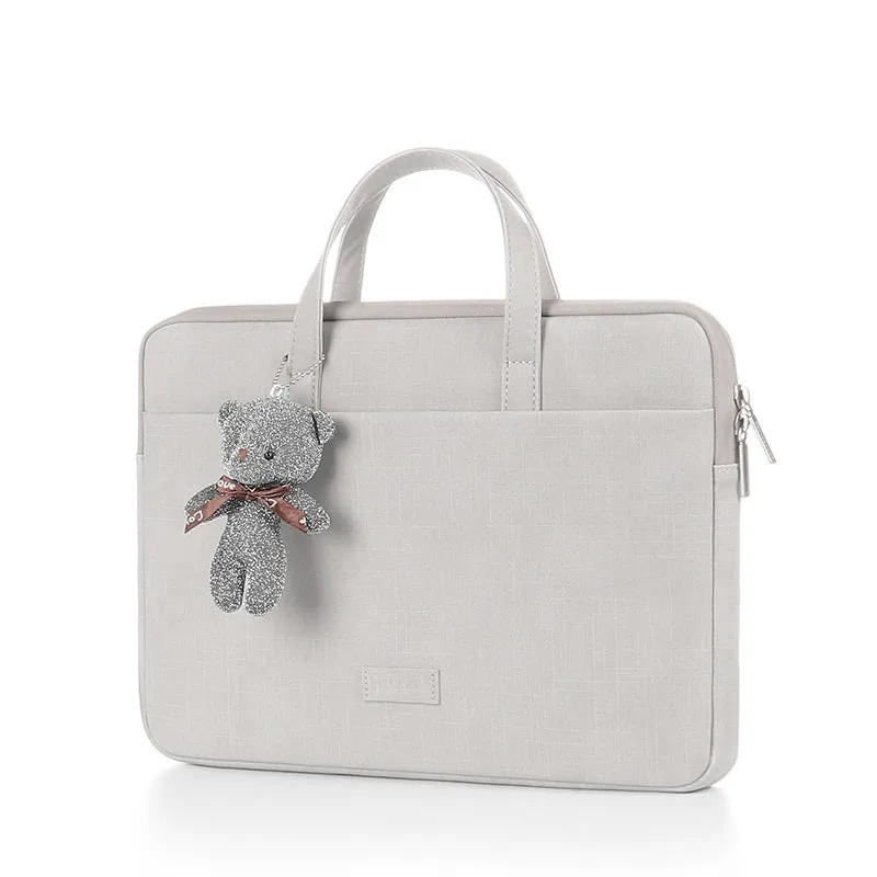 Oxford cloth laptop bag 15.6 inch waterproof with zipper in blue colour