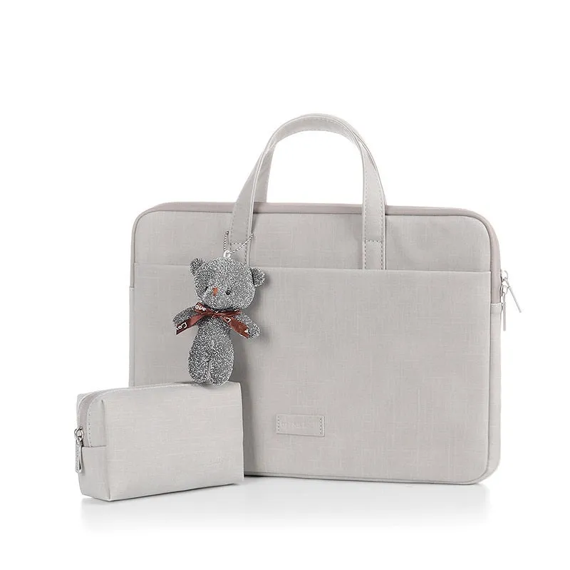 Oxford cloth laptop bag 15.6 inch waterproof with zipper in blue colour