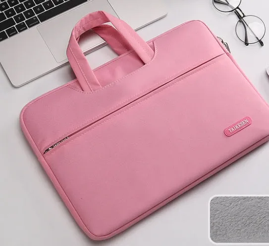 Oxford cloth laptop bag 15.6 inch waterproof with zipper in blue colour