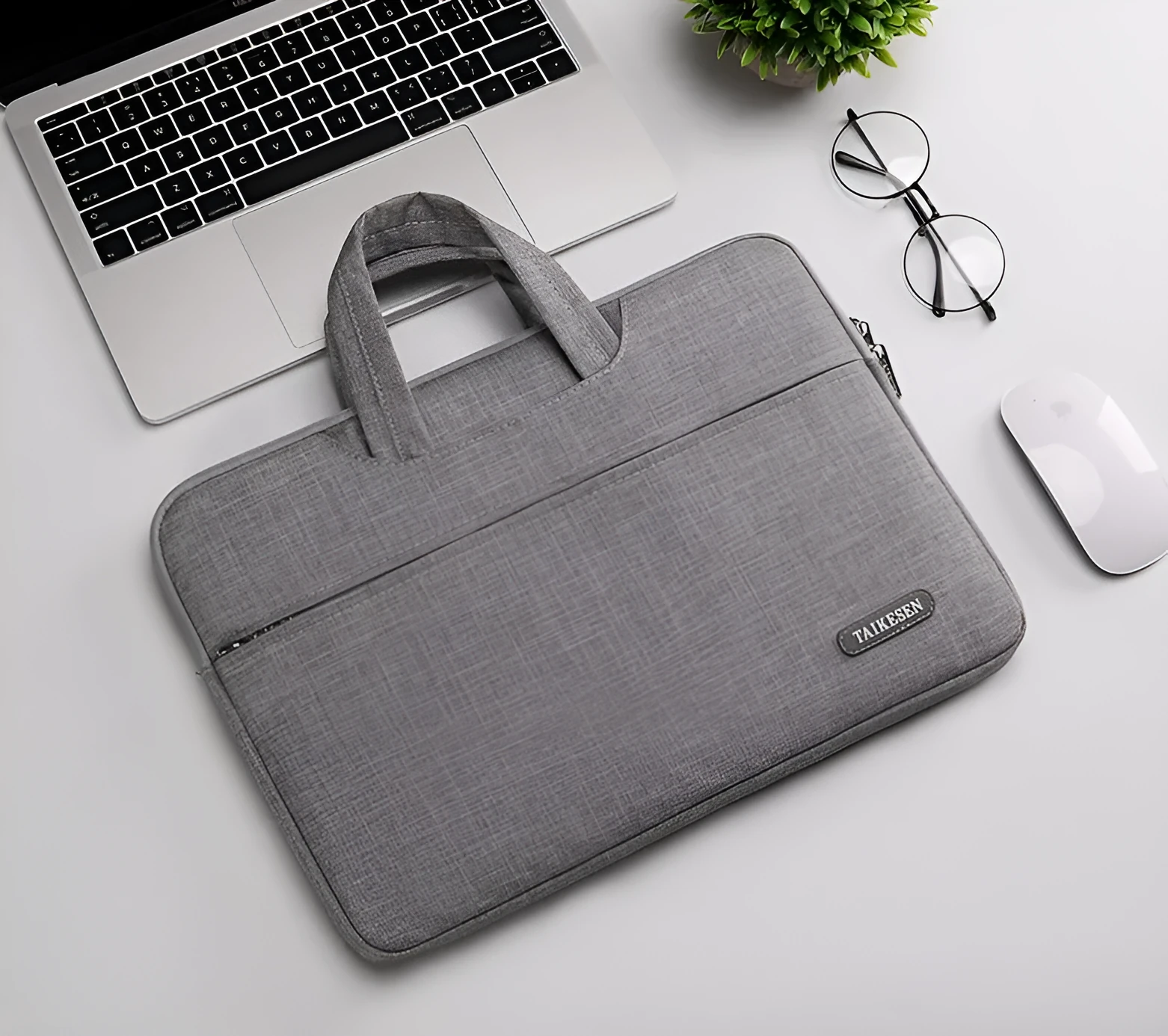Oxford cloth laptop bag 15.6 inch waterproof with zipper in blue colour