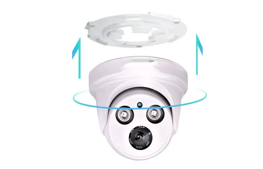 BST-103P infrared dome surveillance camera with 3.6mm lens for indoor night vision monitoring