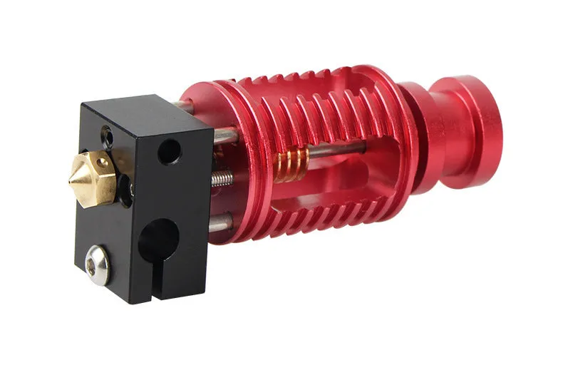 Upgraded Seal 3D printer extruder Dragon Hotend with orange buckle, 0.4mm nozzle, and six brass nozzles