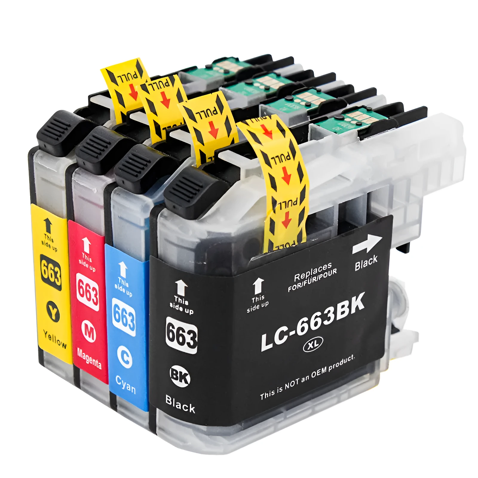 Brother LC663BK black ink cartridge in simple packaging for MFC-J2320 and J2720 Hong Kong printers