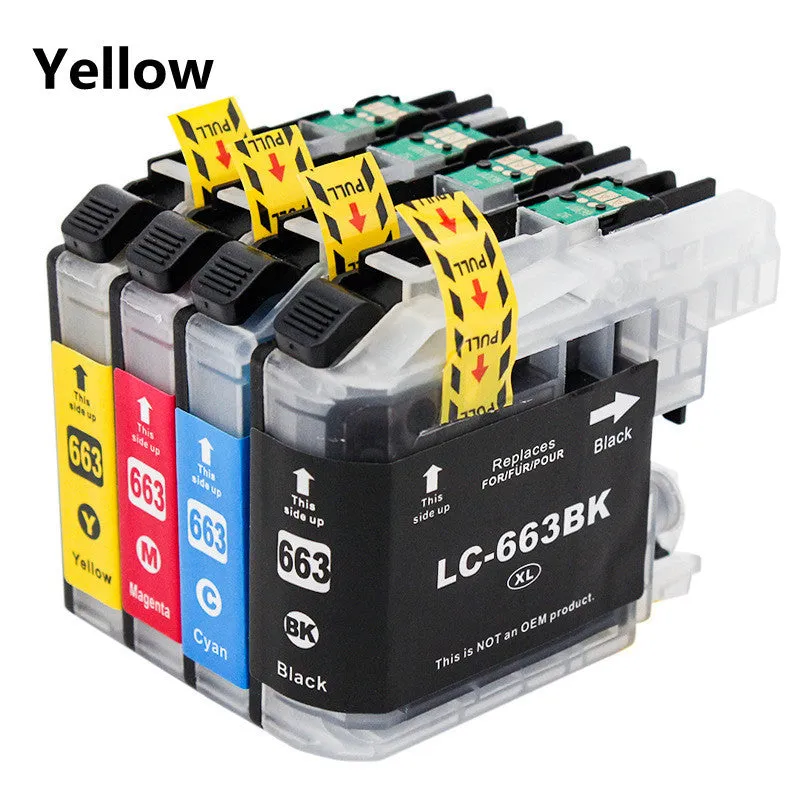 Brother LC663BK black ink cartridge in simple packaging for MFC-J2320 and J2720 Hong Kong printers