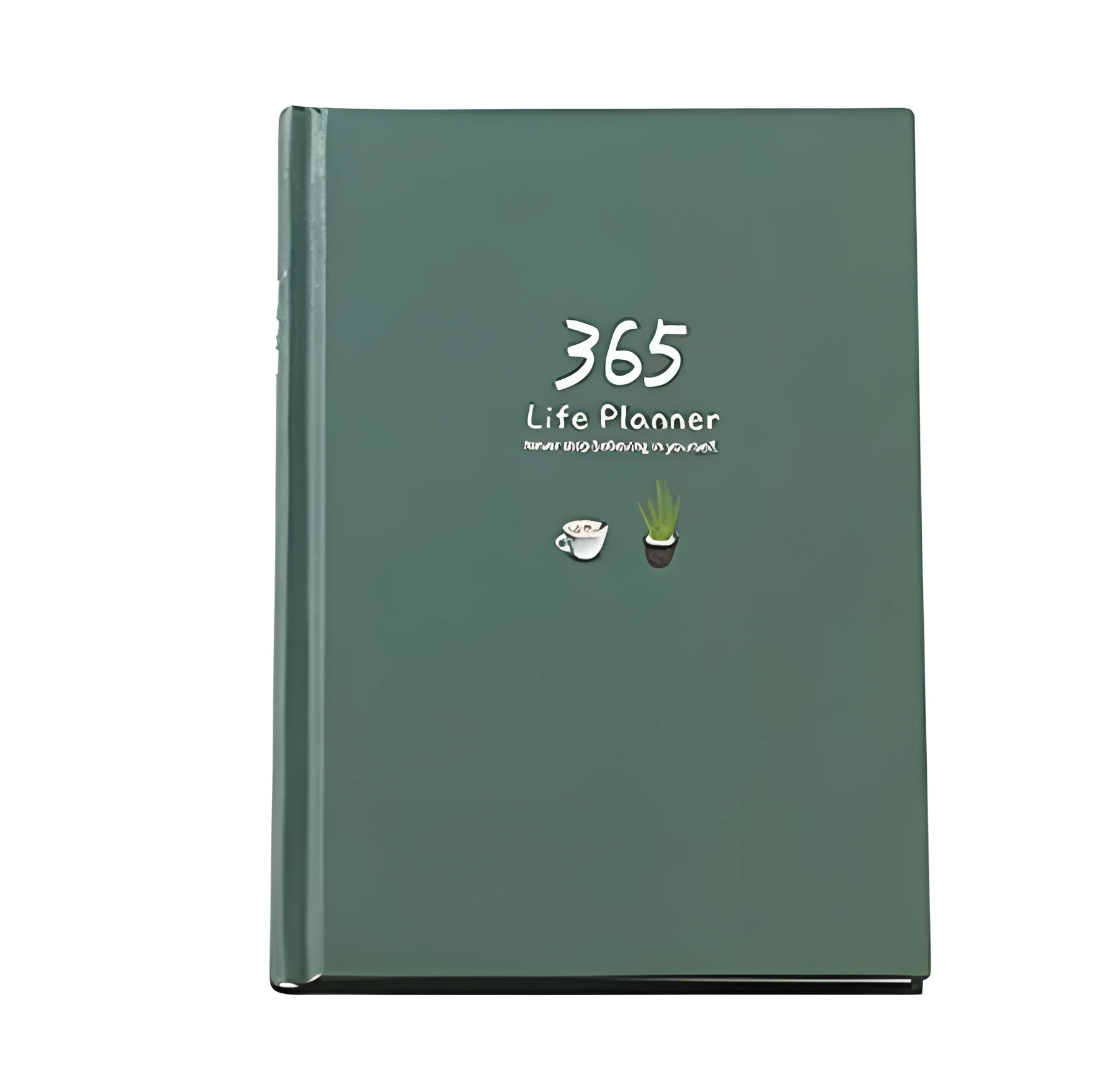 Schedule This Hardback Colour Set Inside Notebook with 228 pages, 100gsm paper, original designer illustration, dark green cover
