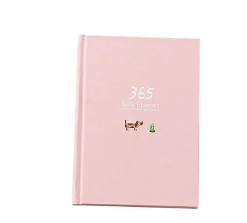 Schedule This Hardback Colour Set Inside Notebook with 228 pages, 100gsm paper, original designer illustration, dark green cover