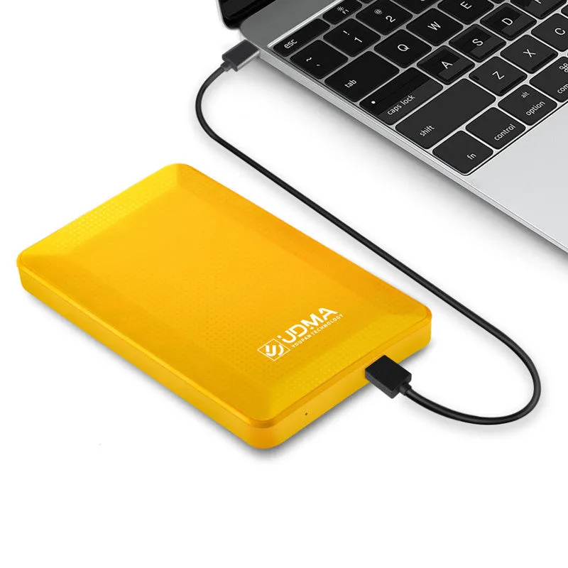 Udma mobile hard disk 750GB black ABS plastic shell portable external storage