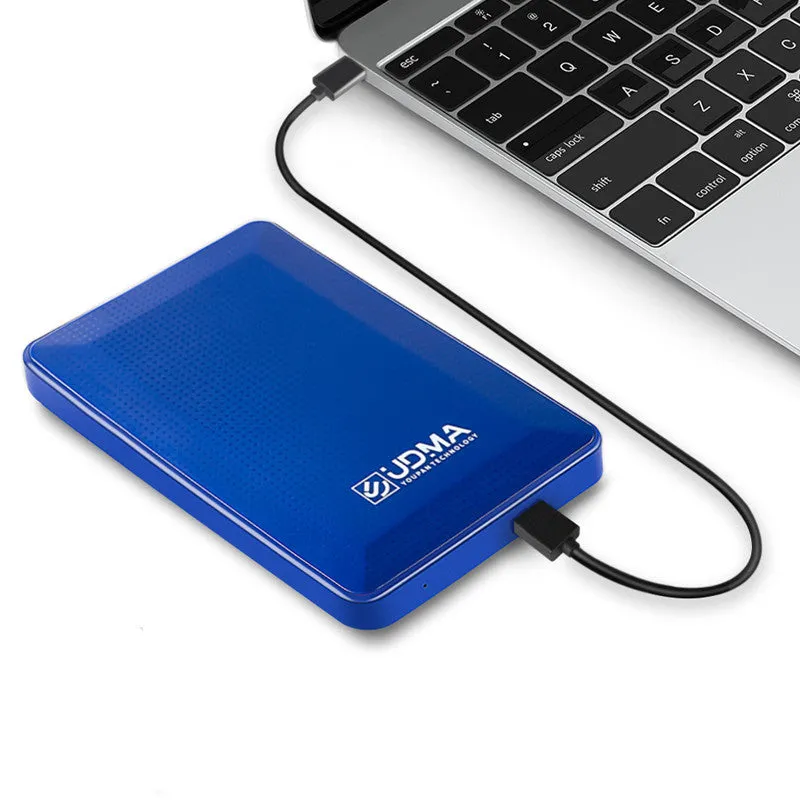 Udma mobile hard disk 750GB black ABS plastic shell portable external storage