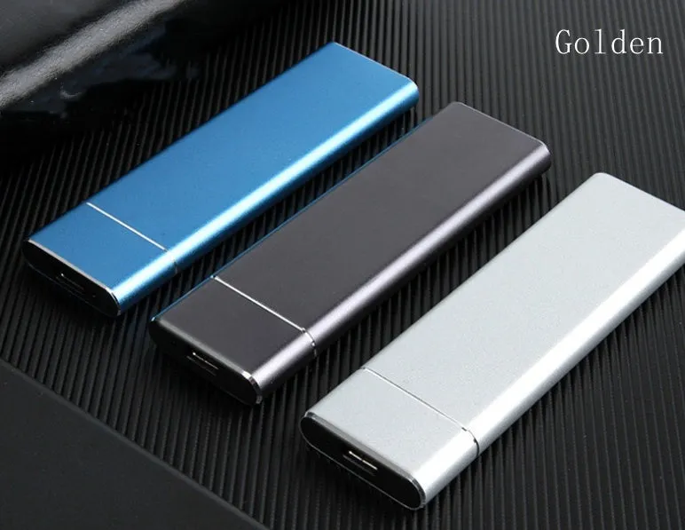 High-speed portable SSD with PCI-E interface, 1.8-inch TLC flash memory, 7mm thickness, in black
