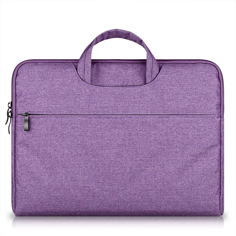 Ant cloth laptop sleeve for MacBook in grey, with soft handle and padded interior