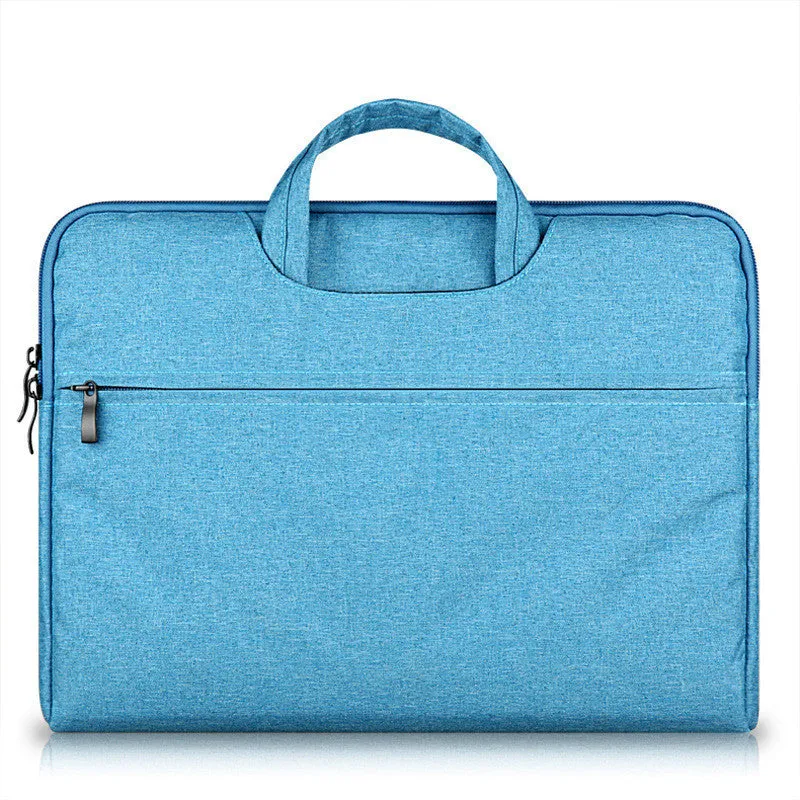 Ant cloth laptop sleeve for MacBook in grey, with soft handle and padded interior