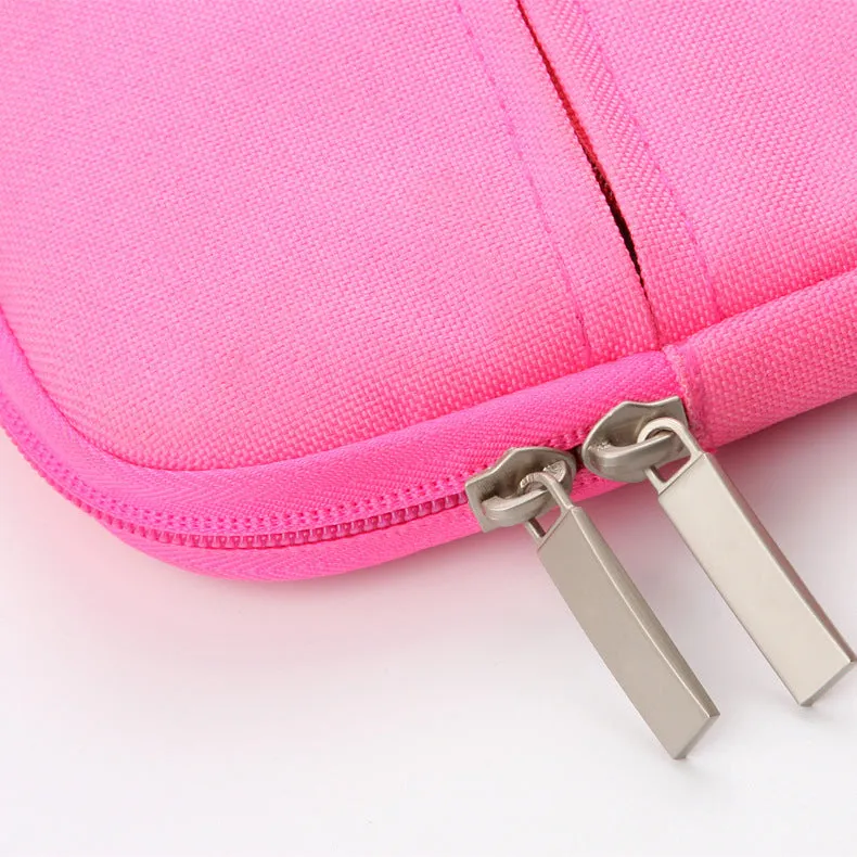 Ant cloth laptop sleeve for MacBook in grey, with soft handle and padded interior