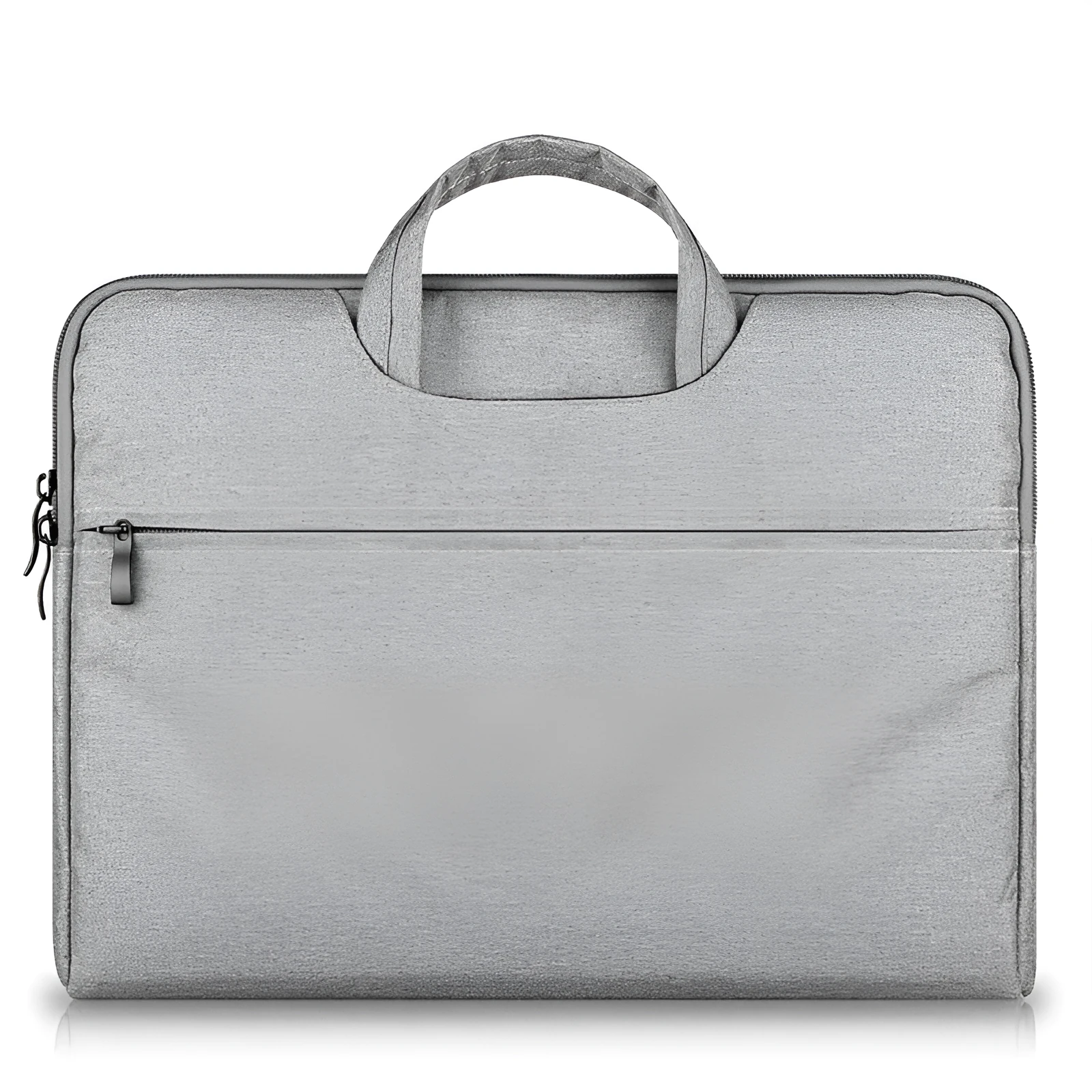 Ant cloth laptop sleeve for MacBook in grey, with soft handle and padded interior