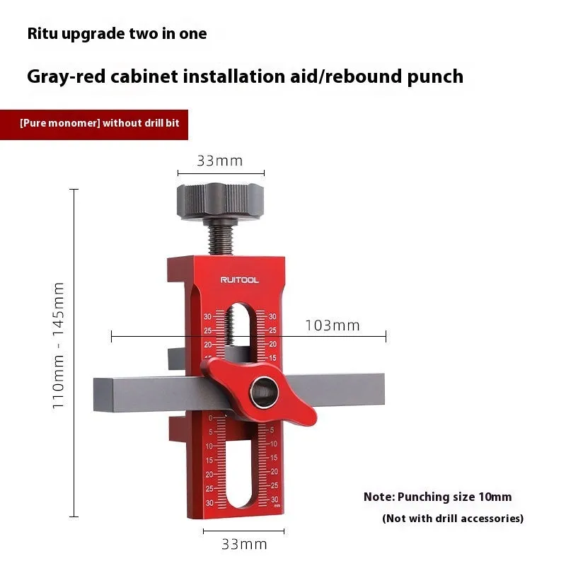 Aluminium alloy cabinet door installation alignment tool for woodworking projects