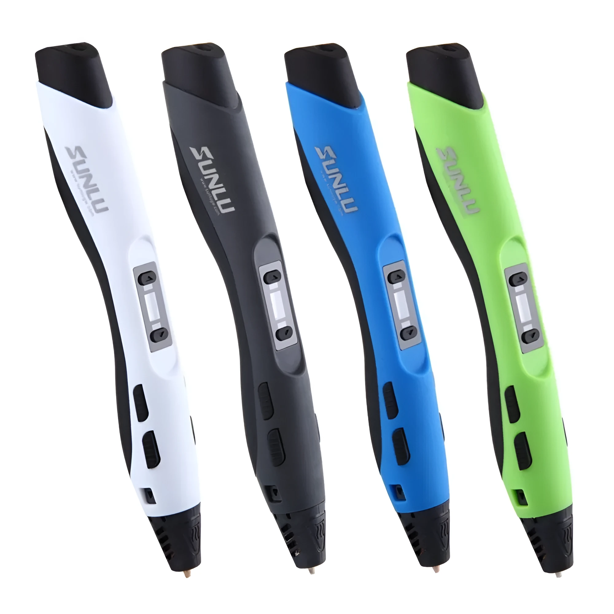 Plastic 3D printing pen 180mm in black colour for handheld 3D painting and graffiti