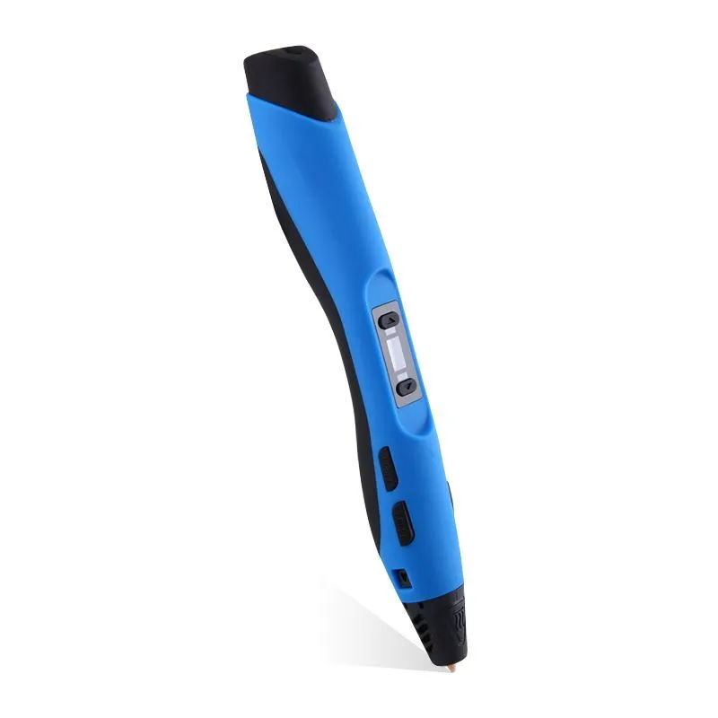 Plastic 3D printing pen 180mm in black colour for handheld 3D painting and graffiti