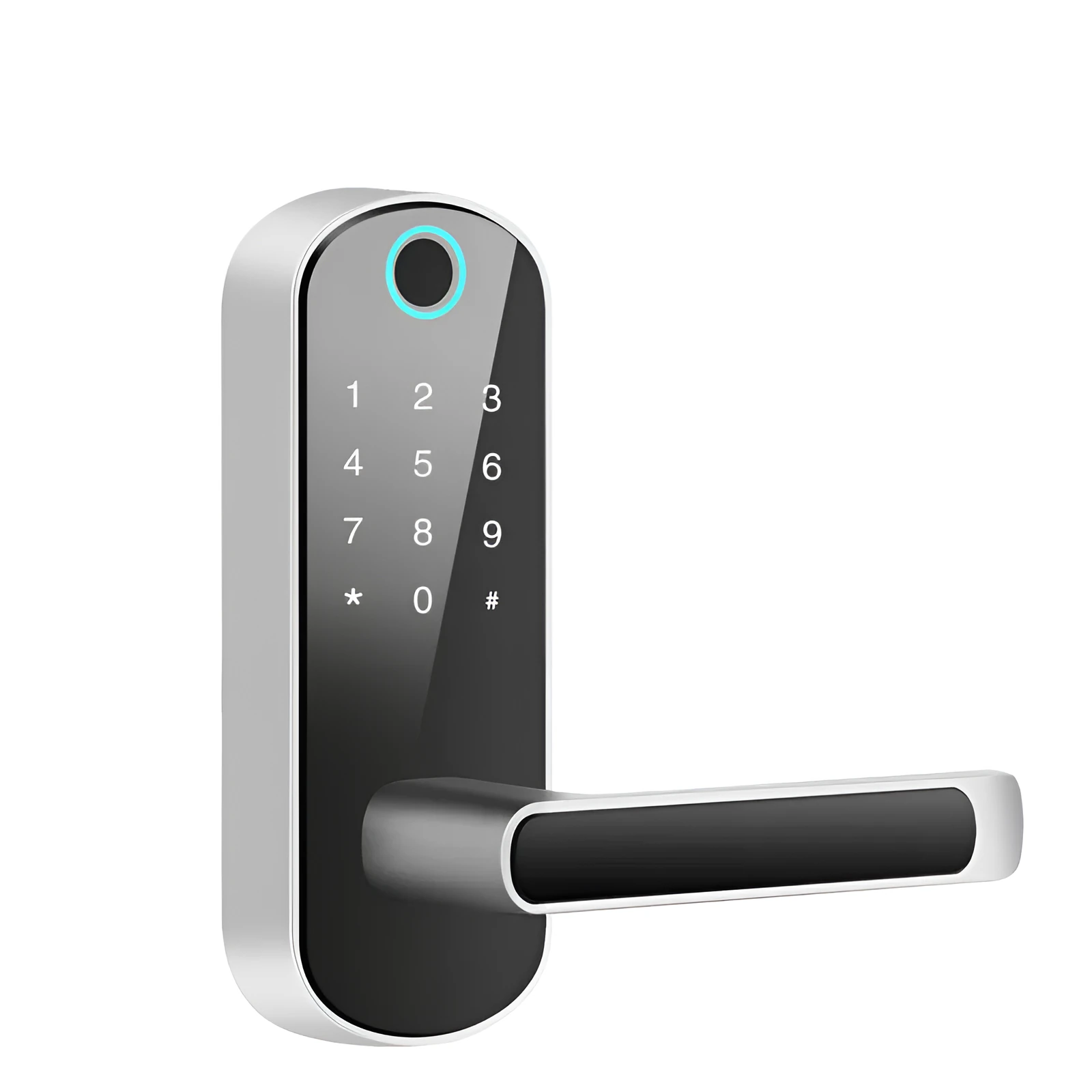 Smart Bluetooth fingerprint lock for doors with 200 capacity and battery power
