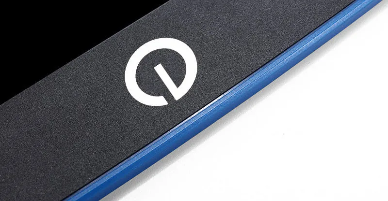 LCD writing tablet with blue green bold font, black frame, pen writing on screen, 150x122mm