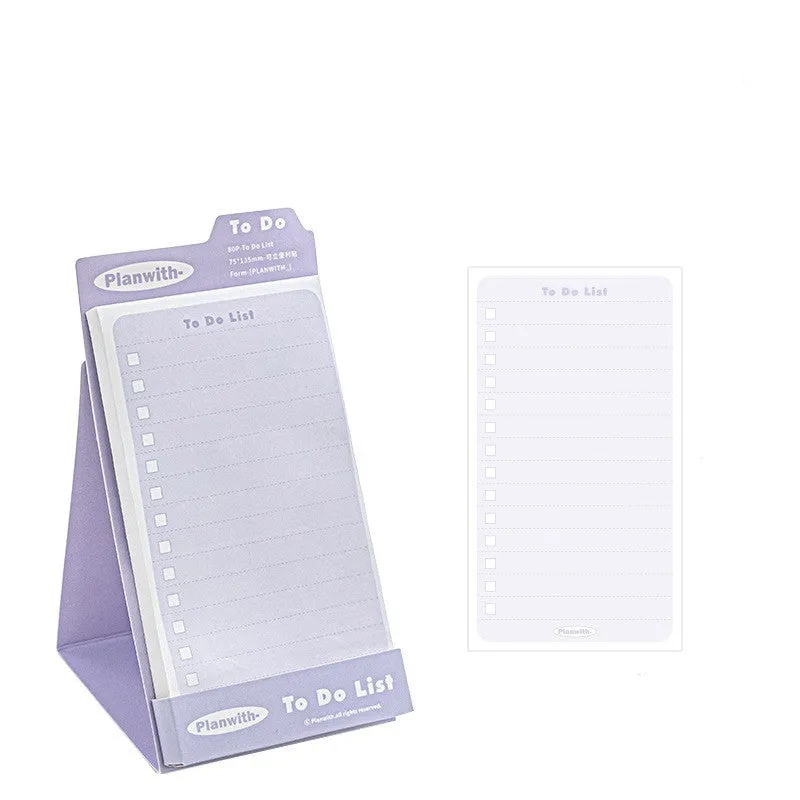 Portable Post-it note standing upright, green blank design, self-adhesive strip, storage use