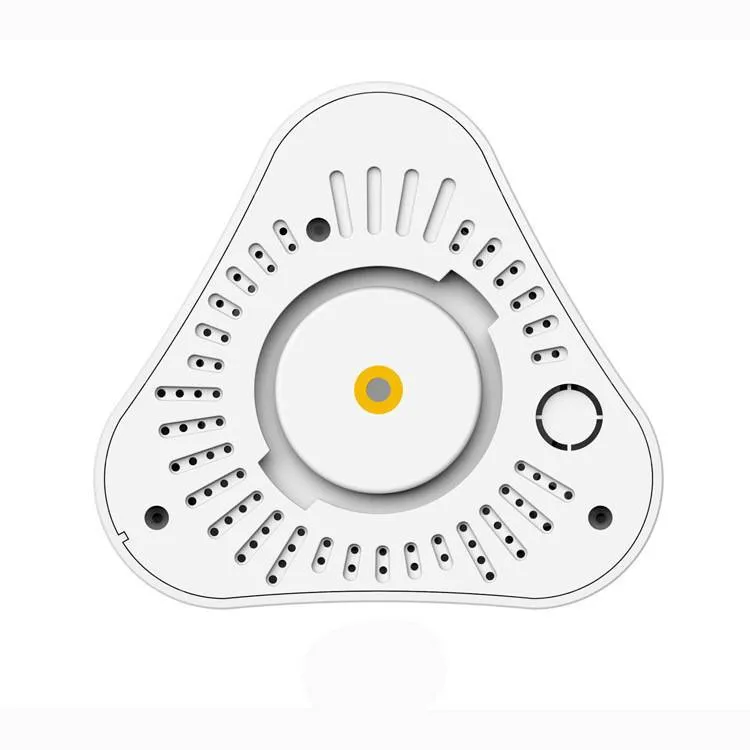 Indoor smart security camera with 360-degree pan tilt control and 6-metre night vision in black plastic