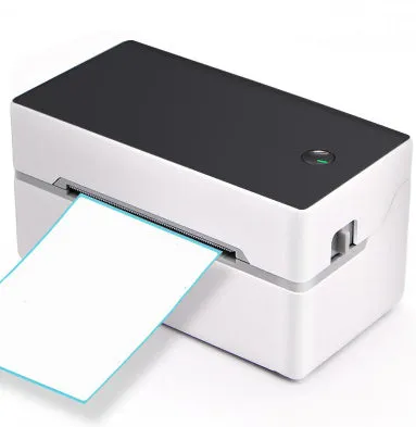 Thermal label printer with Bluetooth and USB, 150mm/s speed, compact 16x8x8 cm desktop model