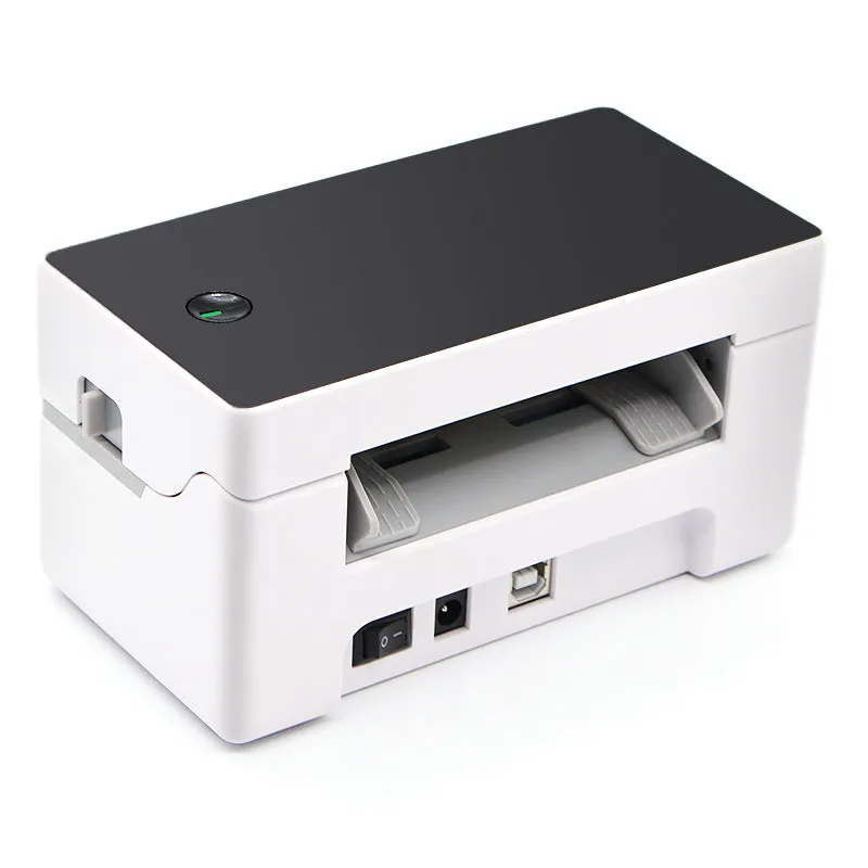 Thermal label printer with Bluetooth and USB, 150mm/s speed, compact 16x8x8 cm desktop model