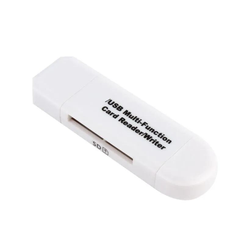 Smart Three-In-One Card Reader with micro USB and USB 2.0 connectors for Android devices, Black, ABS casing