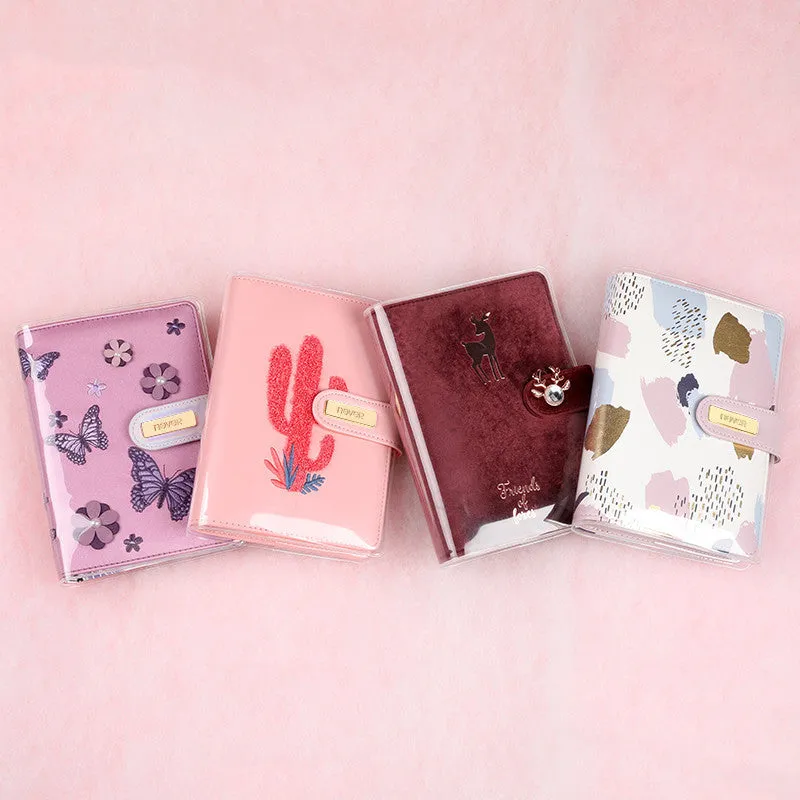 Transparent EVA book jacket for A6 loose-leaf hand ledger, size 311x198mm, clear cover protection