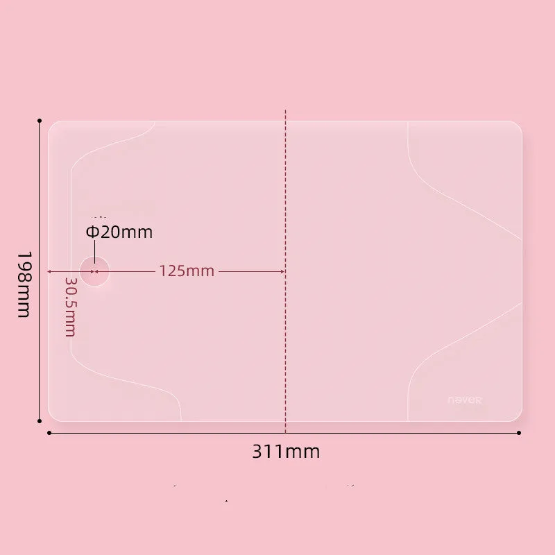 Transparent EVA book jacket for A6 loose-leaf hand ledger, size 311x198mm, clear cover protection