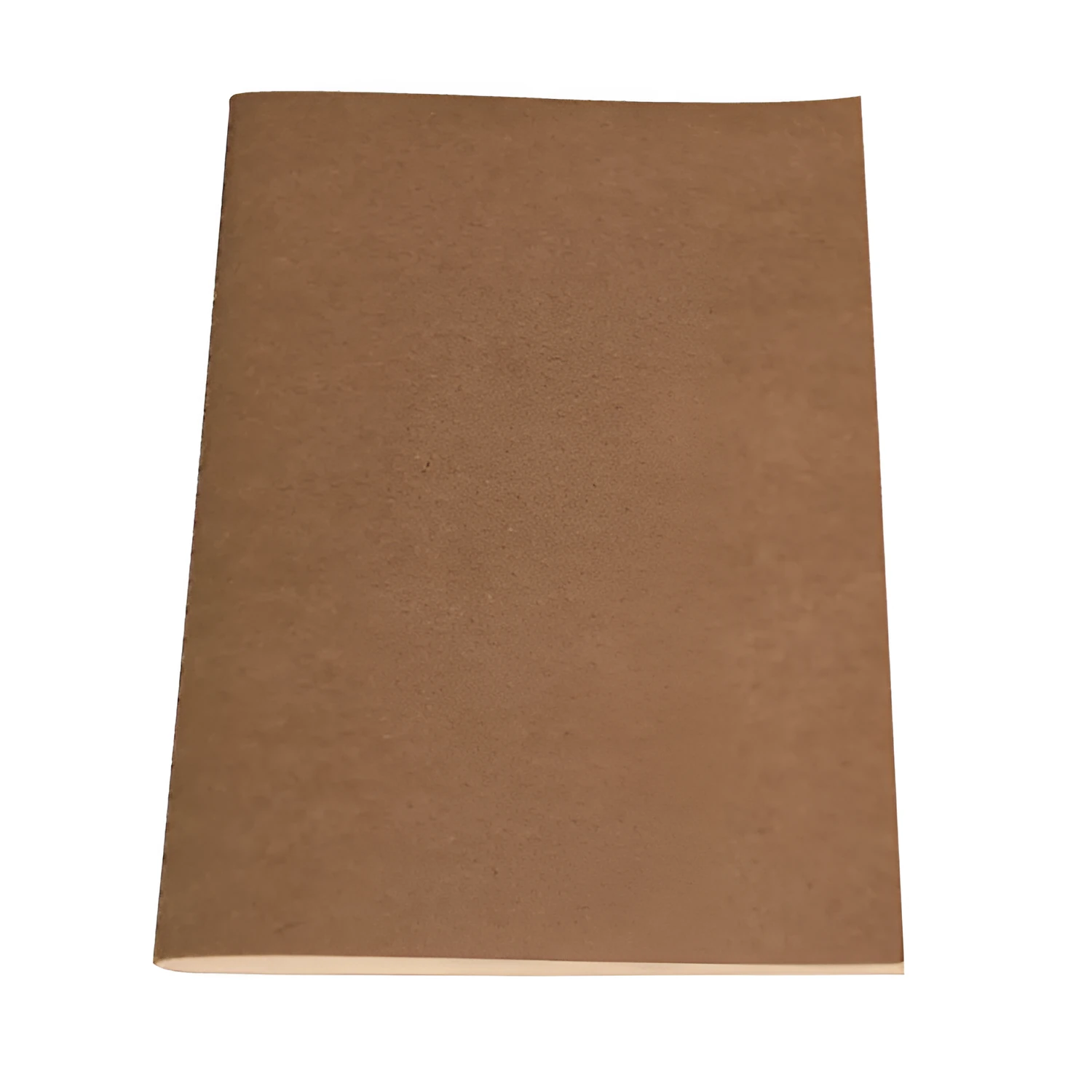 80g kraft paper notebook with blank pages, beige Dao Lin paper, and car thread stitch binding shown open on a flat surface