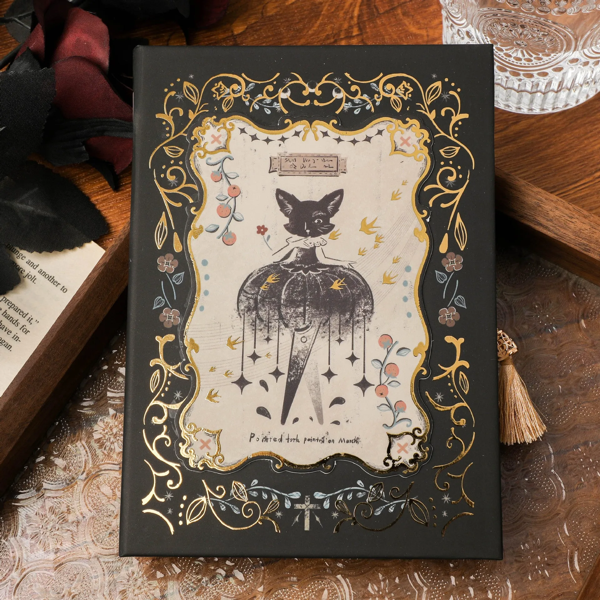 THALO Gothic retro art notebook A5 size with one of three artistic cover designs