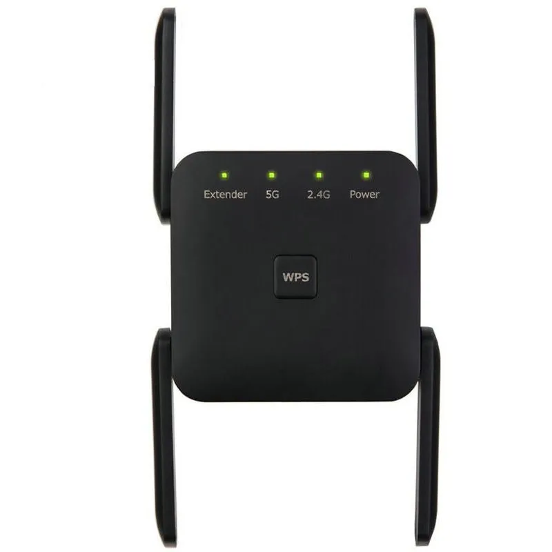 White British Standard 1200Mbps dual band WiFi signal repeater with lightning protection