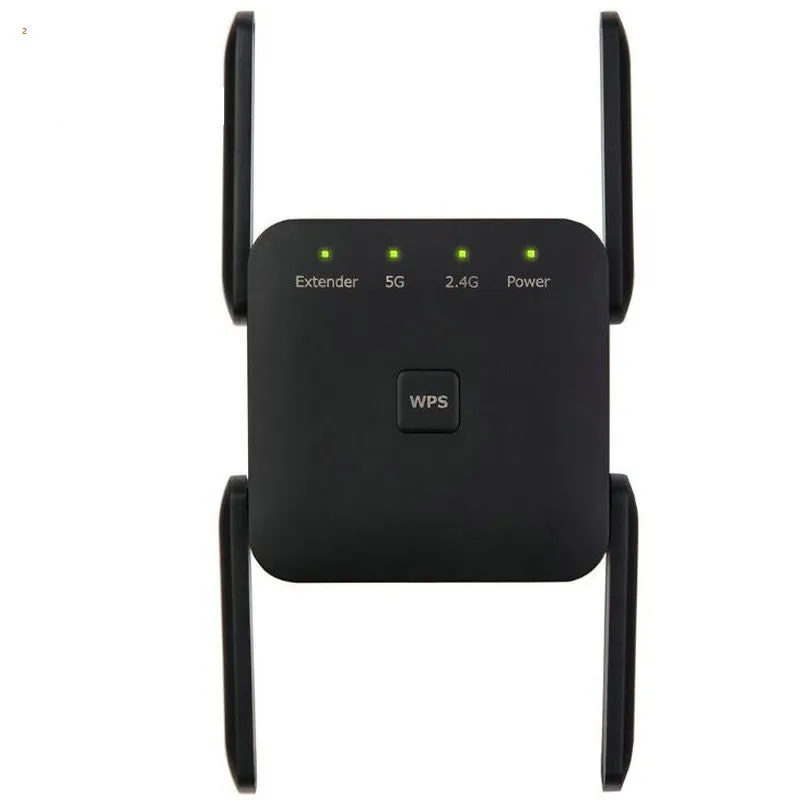 White British Standard 1200Mbps dual band WiFi signal repeater with lightning protection