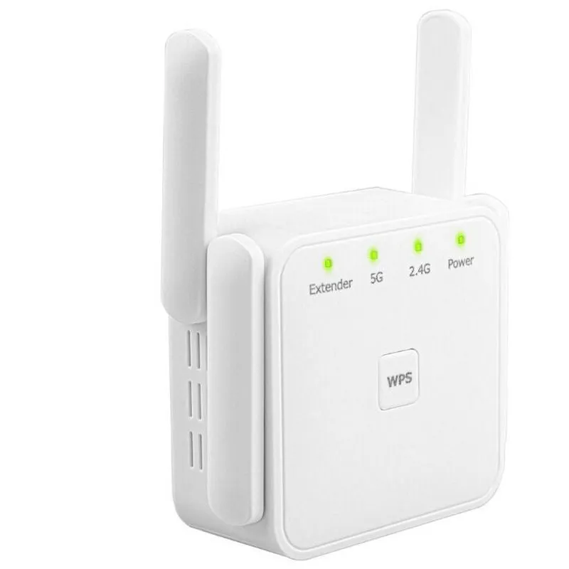 White British Standard 1200Mbps dual band WiFi signal repeater with lightning protection