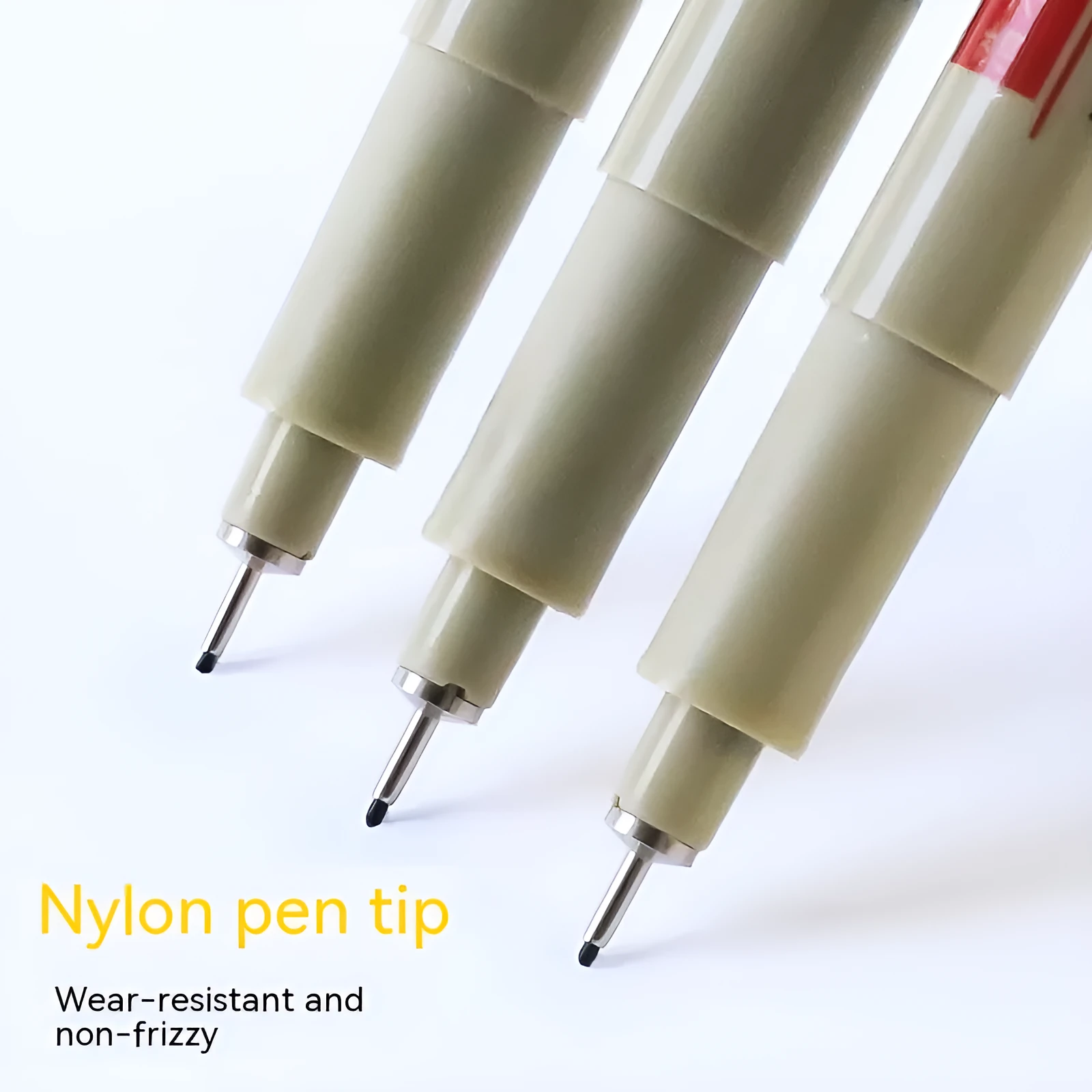 Student waterproof needle pen hook line pen suit 12-piece black drawing set in PVC packaging