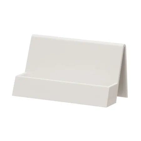 Creative PS business card storage display stand holding 20 cards in a geometric shape