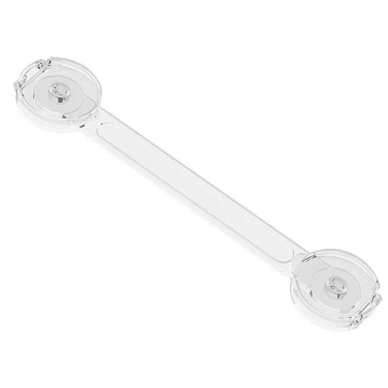 Transparent circular anti pinch child safety lock on a door handle