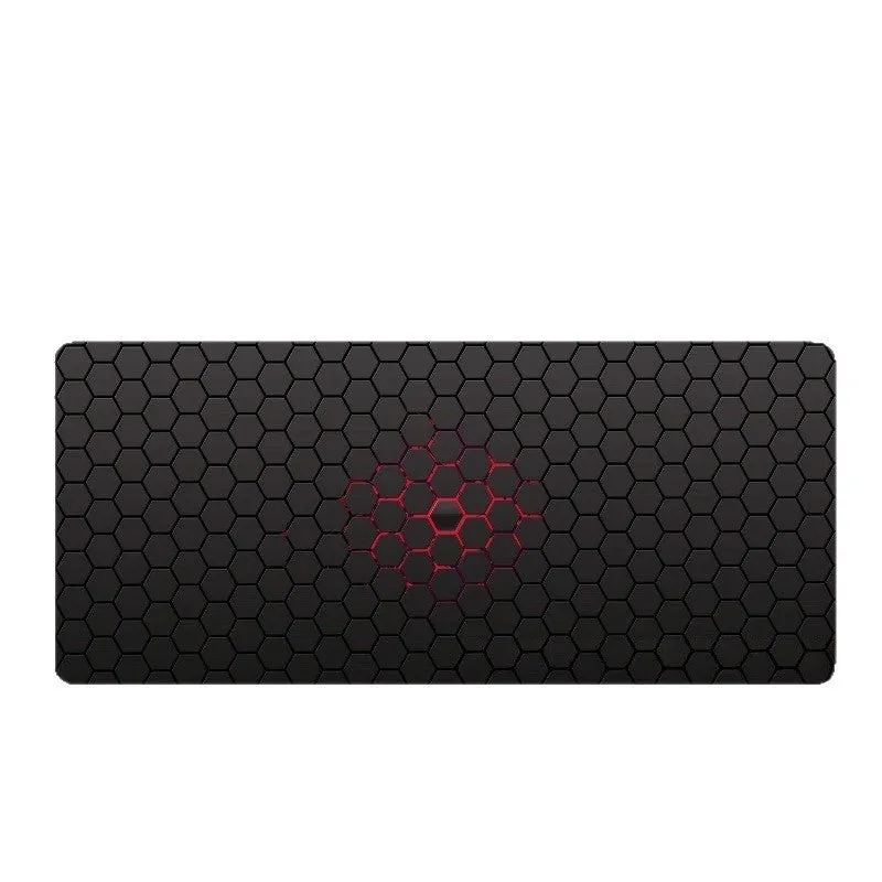 Large diatom ooze mouse pad with printed pattern, non-slip rubber sole, and polyester surface for desk use