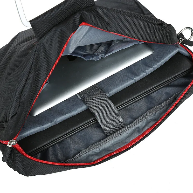 Computer bag exhibition gift bag 14 inch wear resistant nylon cloth black colour