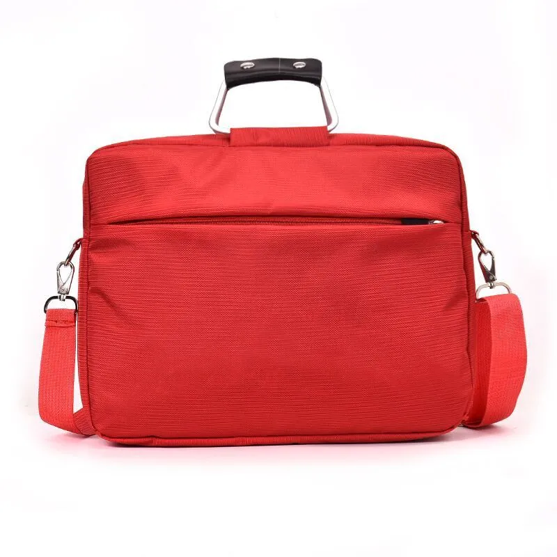 Computer bag exhibition gift bag 14 inch wear resistant nylon cloth black colour