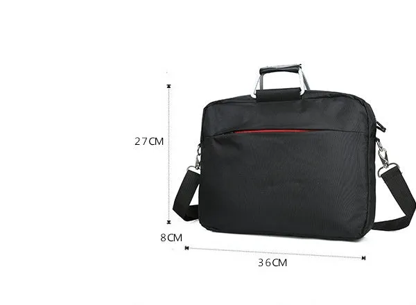 Computer bag exhibition gift bag 14 inch wear resistant nylon cloth black colour