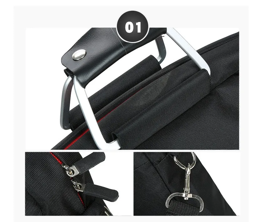 Computer bag exhibition gift bag 14 inch wear resistant nylon cloth black colour