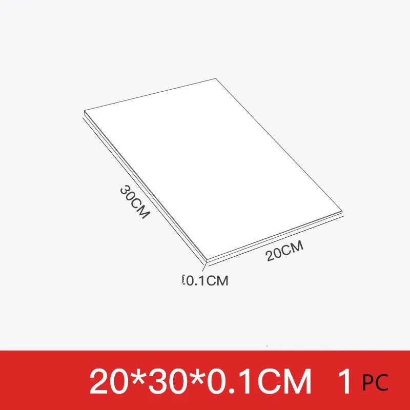 Hard foam board sheets in black and white for DIY crafts and model making, sizes from 20x30cm to 122x122cm