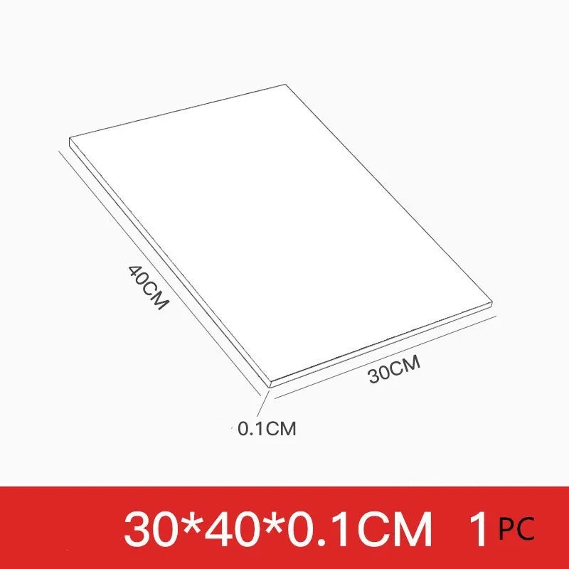Hard foam board sheets in black and white for DIY crafts and model making, sizes from 20x30cm to 122x122cm