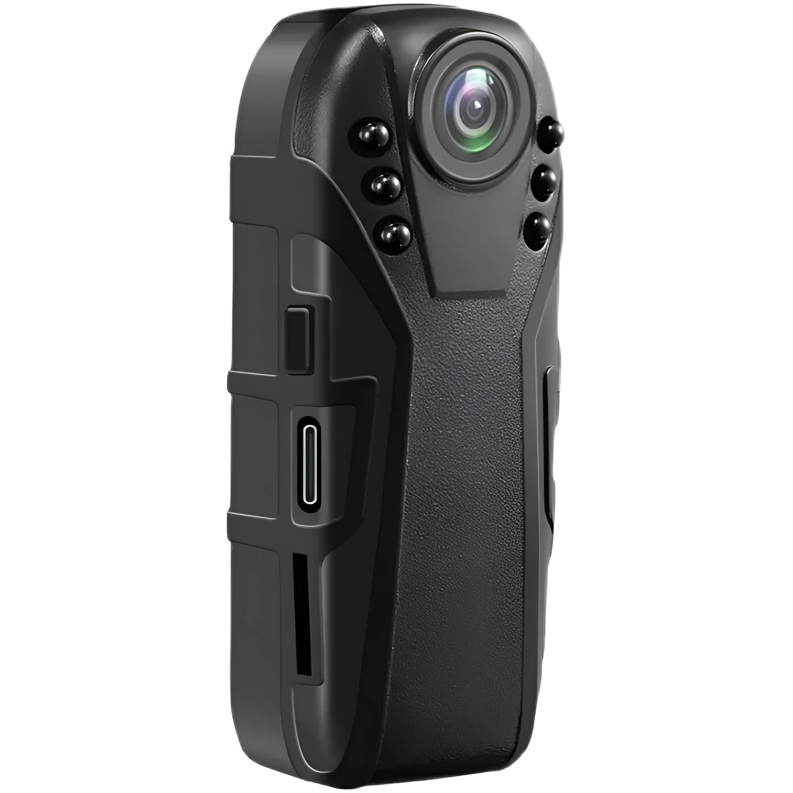 Portable HD 1080P law enforcement recorder with plastic shell, 125° wide angle, and infrared night vision