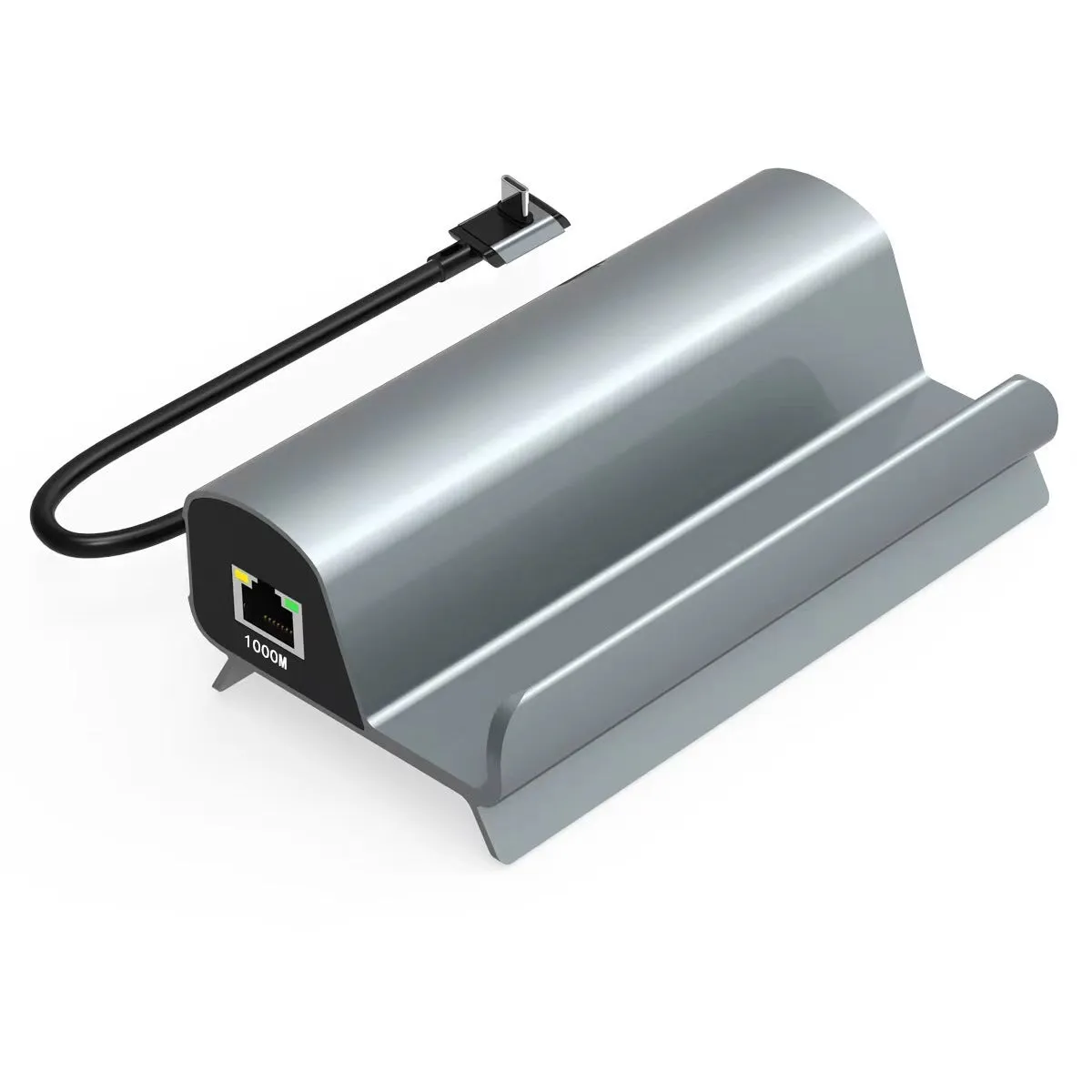 Aluminium alloy 6-in-1 docking station for Steam Deck with Type C interface on a desk